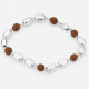 925 Silver Fancy Rudraksh Mens Bracelet