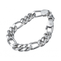 925 Silver Men's Bracelet with Heavy Cuban Links -RG-2499