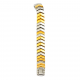 925 Silver Two Tone Snake Bracelet
