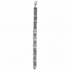 925 Silver Men's Bracelet with Woven Mesh Design -RG-2563