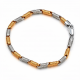 925 Silver Two Tone Mens Bracelet