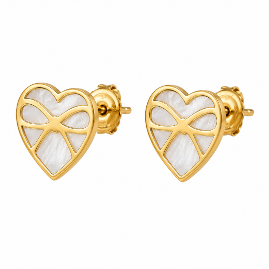 925 Silver Gold Plated Earrings RG-7853