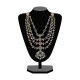 RG-2221 luxury silver necklace set