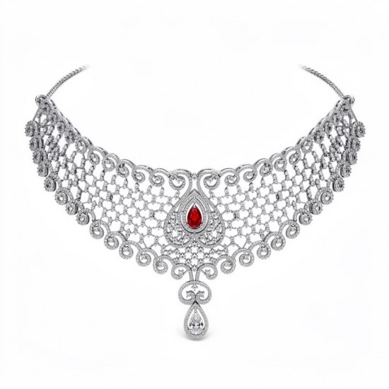 RG-2113 certified silver necklace set