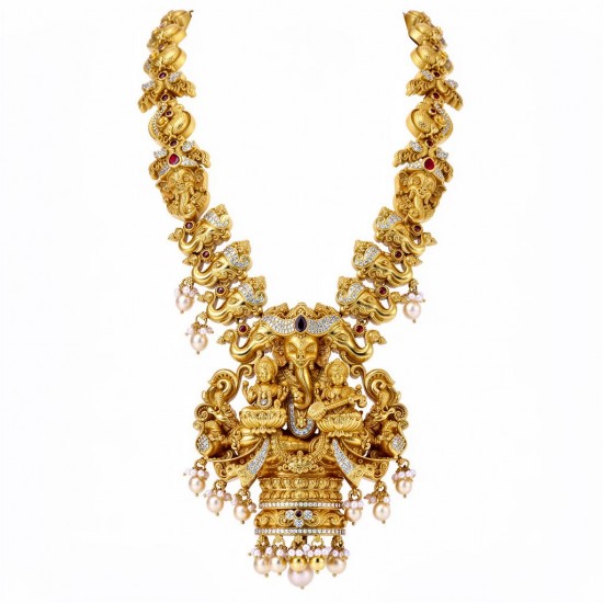 RG-2132 stylish silver necklace set