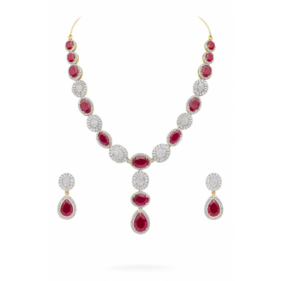 RG-2167 stylish silver necklace jewellery