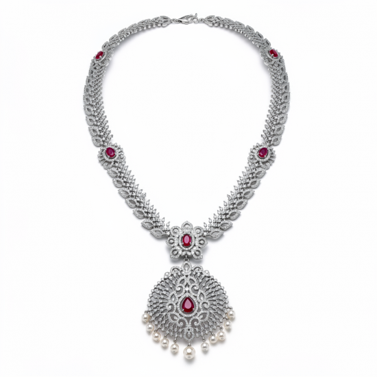 RG-2194 classic silver necklace jewellery