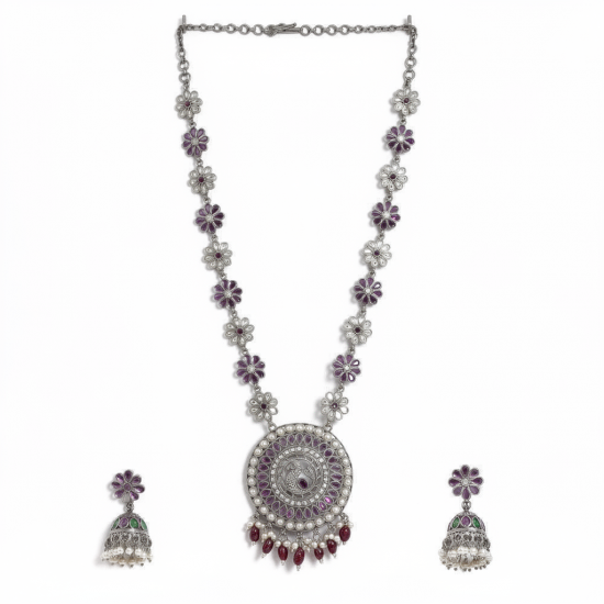 RG-2493 elegant silver necklace jewellery