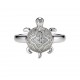 RG-7761 Turtle 925 Silver Mens Ring