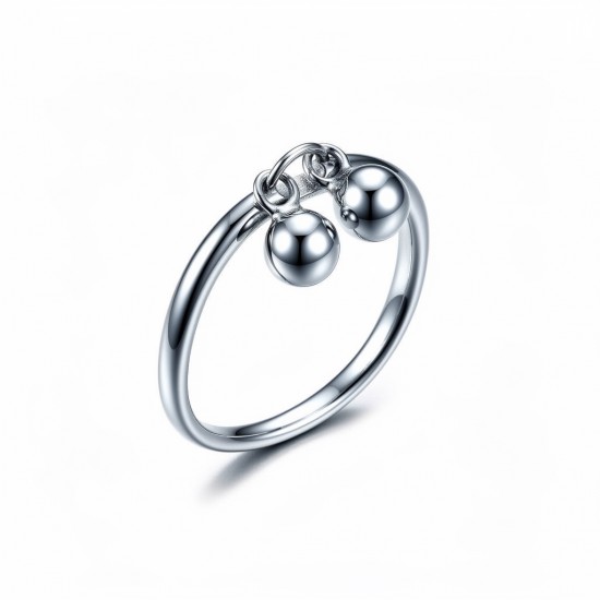 RG -7579 925 Silver Women Silver Ball Ring