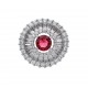 RG -7674 925 Silver Women Color Stone Silver Ring