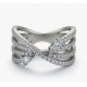 RG -7749-S 925 Silver Women Silver Diamond Ring
