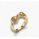 RG -7693G 925 Silver Women Gold Plated Silver Ring