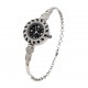 925 Silver Black Dial Adjustable Women Watch RG-7976