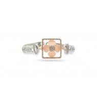 Existencia Rose Gold Square Flower Bracelet EJ-2501-03