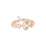 Existencia Rose Gold Dual Heart Bracelet EJ-2508-11
