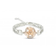 Existencia Rose Gold Circle flower Bracelet EJ-2513-18