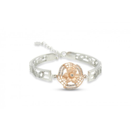 Existencia Rose Gold Circle flower Bracelet EJ-2513-18