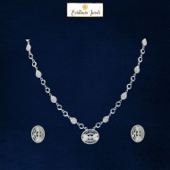 Existencia 925 Silver 2 Heart Necklace set EJ-3272-74
