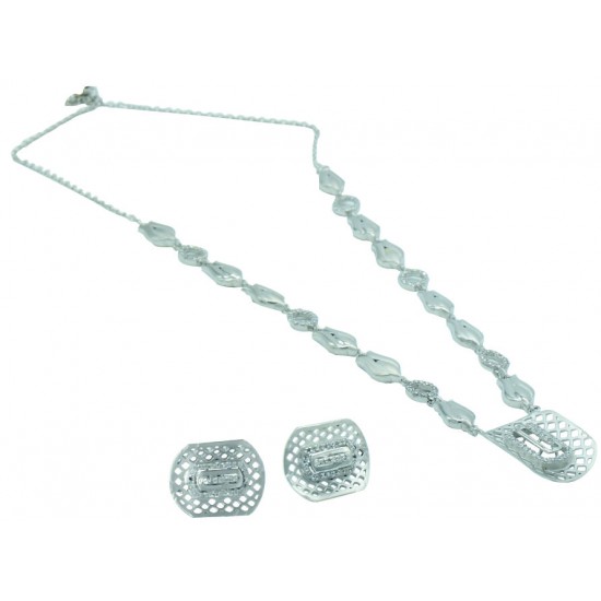 buy 925 silver necklace set EJ-3296-99 online from www.existenciajewels.in