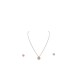 buy silver necklace online, 925 silver necklace set, buy gold and rose gold silver necklace set , buy 925 silver necklace from existencia jewels