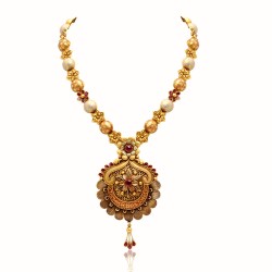 Gold Necklace Design by Suresh Jewellers in 30 gram