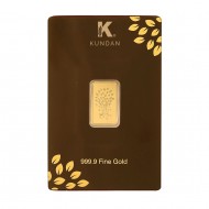 Kundan 5 gram Kalpataru Tree Gold Bar 24 karat in 999.9 Purity