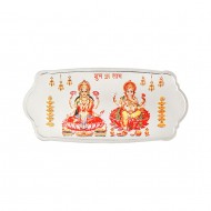 Kundan 50 gram Stylized Lakshmiji Ganeshaji Silver Colour Bar 999.9 Purity / Fineness