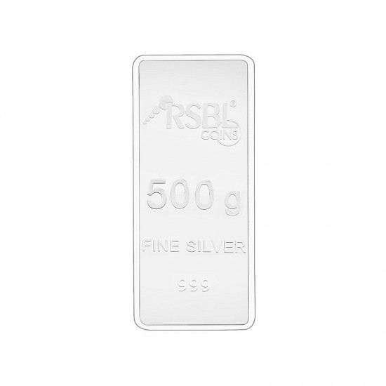 RSBL 500 gram Silver Bar in 999 purity / fineness