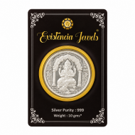Existencia Jewels 10 gram Ganeshji Silver coin in 999 purity / fineness