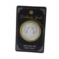 Existencia Jewels 10 gram Ganeshji Silver coin in 999 purity / fineness