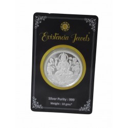 Existencia Jewels 10 gram Lakshmiji Silver Coin in 999 purity / fineness