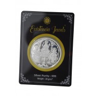 Existencia Jewels 20 gram Trimurti Silver coin in 999 purity / fineness