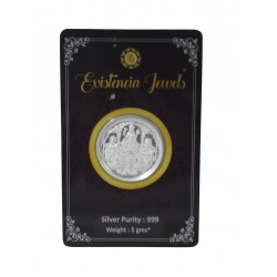 Existencia Jewels 5 gram Trimurti Silver Coin in 999 purity / fineness