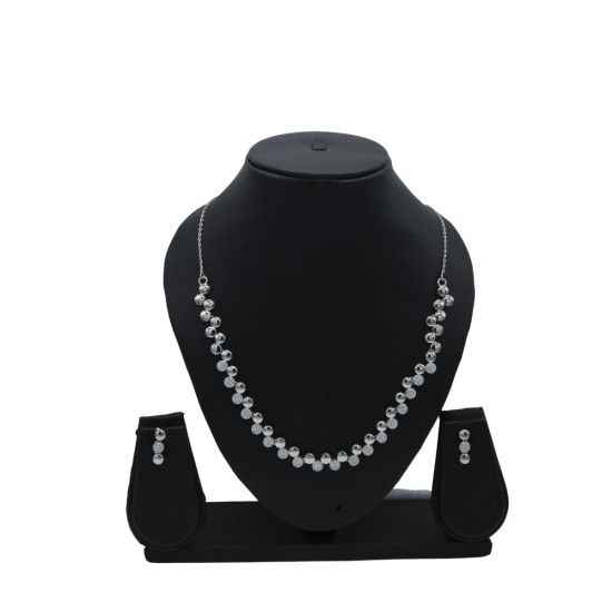 buy 925 silver necklace set EJ-3324-26 online from www.existenciajewels.in
