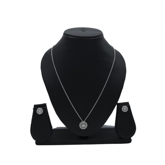 buy 925 silver necklace set EJ-3317-19 online from www.existenciajewels.in