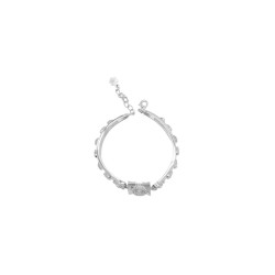 Existencia 925 Silver Perfect Square-Round Bracelet EJ-2574-78