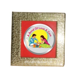 Raksha Bandhan 10 grams Silver Color Coin D-2 in 999 Purity / Fineness