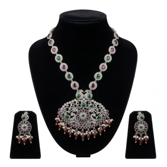 RG-2475 925 sterling silver necklace jewellery set