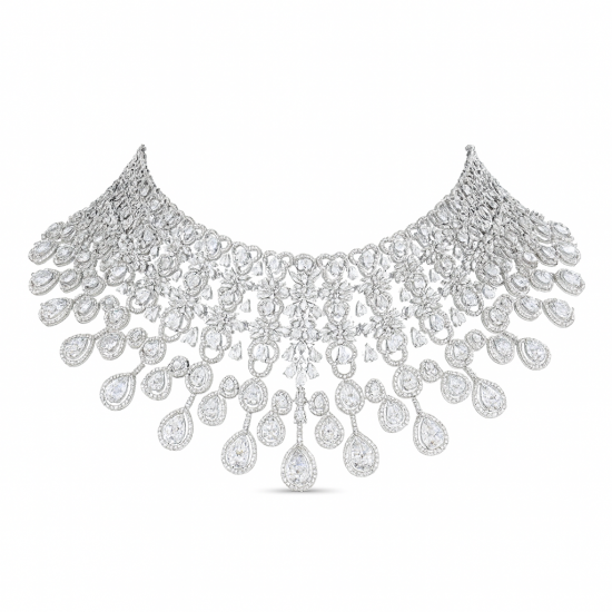 RG-2077 elegant 925 silver necklace set
