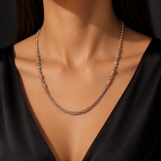 RG-2254 designer silver chain jewellery