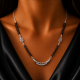RG-2418 stylish silver mala jewellery