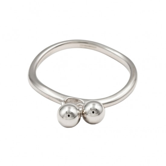 RG -7579 925 Silver Women Silver Ball Ring