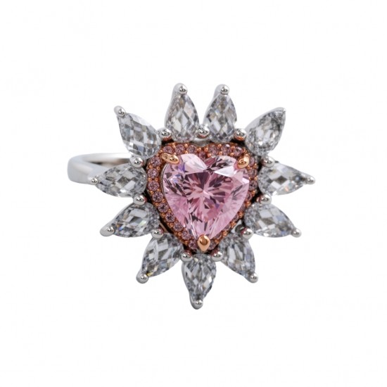 RG -7669 925 Silver Women Color Stone Silver Ring