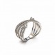 RG -7749-S 925 Silver Women Silver Diamond Ring