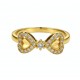 RG -7693G 925 Silver Women Gold Plated Silver Ring