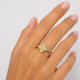 RG -7688 925 Silver Women Gold Plated Silver Ring