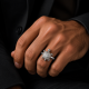 RG-7761 Turtle 925 Silver Mens Ring