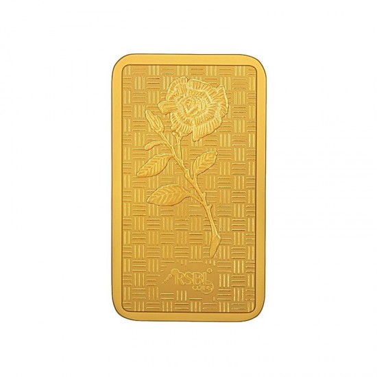 RSBL 50 gram Gold Bar in 999 fineness 24kt purity